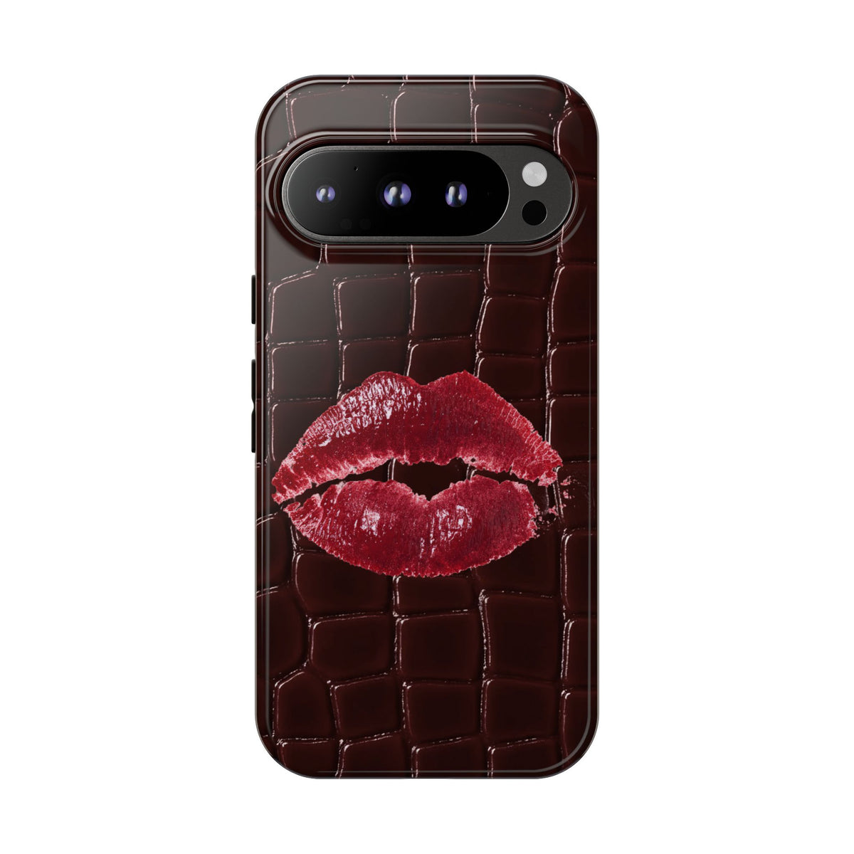 Mahogany Kiss Croc Phone Case