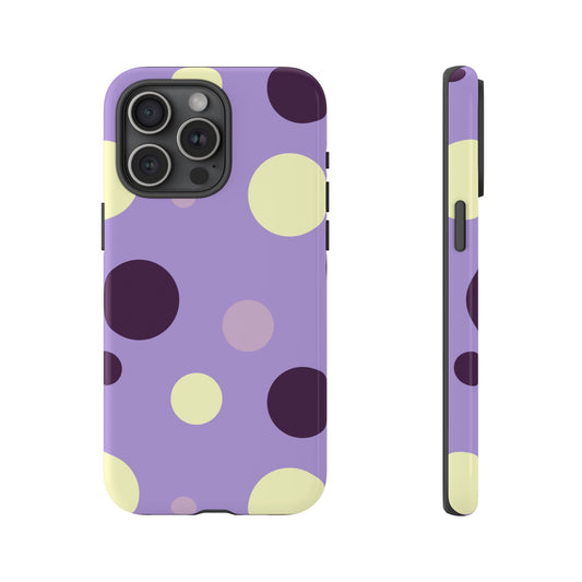Aubergine Pop Polka Dot Phone Case