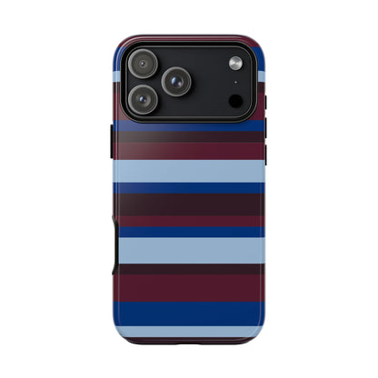 Bordeaux Coast Striped Phone Case
