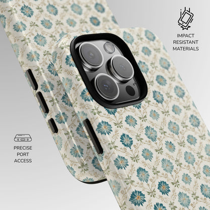 Vintage Tile Blossom Phone Case
