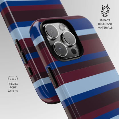 Bordeaux Coast Striped Phone Case
