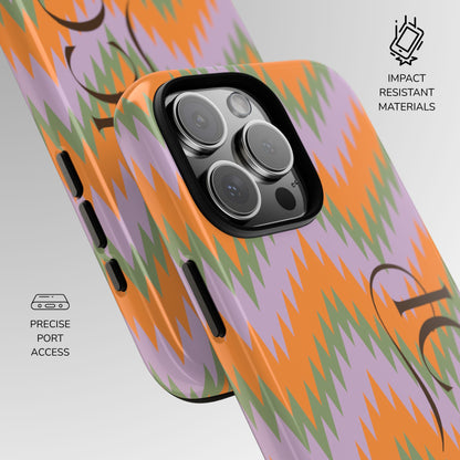Electric Sunset Chevron Phone Case