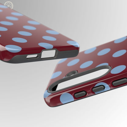 Bordeaux Breeze Polka Dot Phone Case