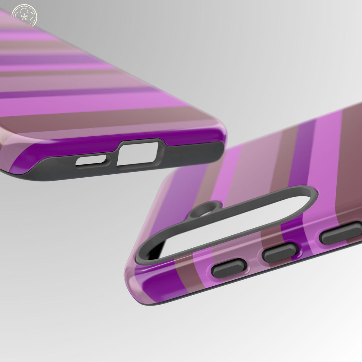 Aubergine Club Striped Phone Case