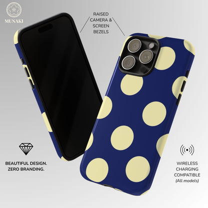 Midnight Yacht Polka Dot Phone Case