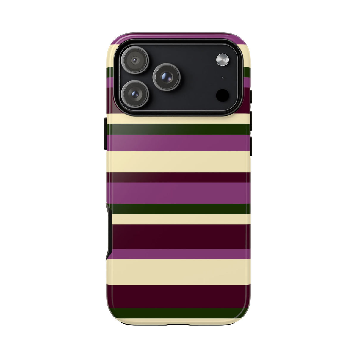 Aubergine Manor Striped Phone Case