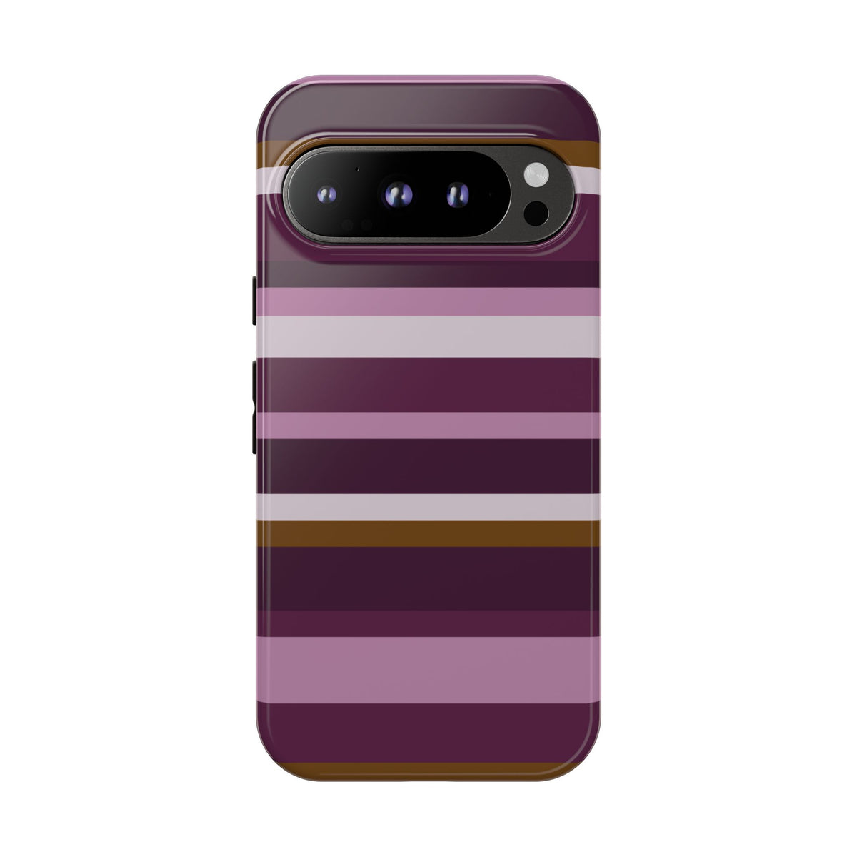 Aubergine Estate Striped Phone Case