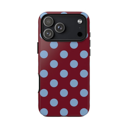Bordeaux Breeze Polka Dot Phone Case