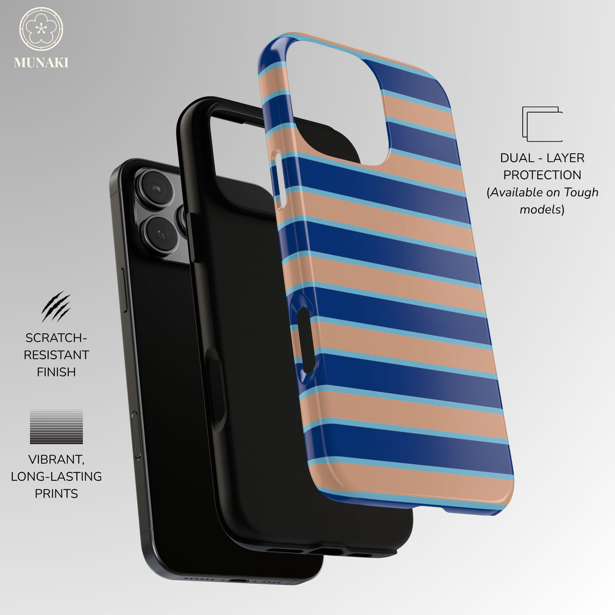 Metropolitan Club Striped Phone Case