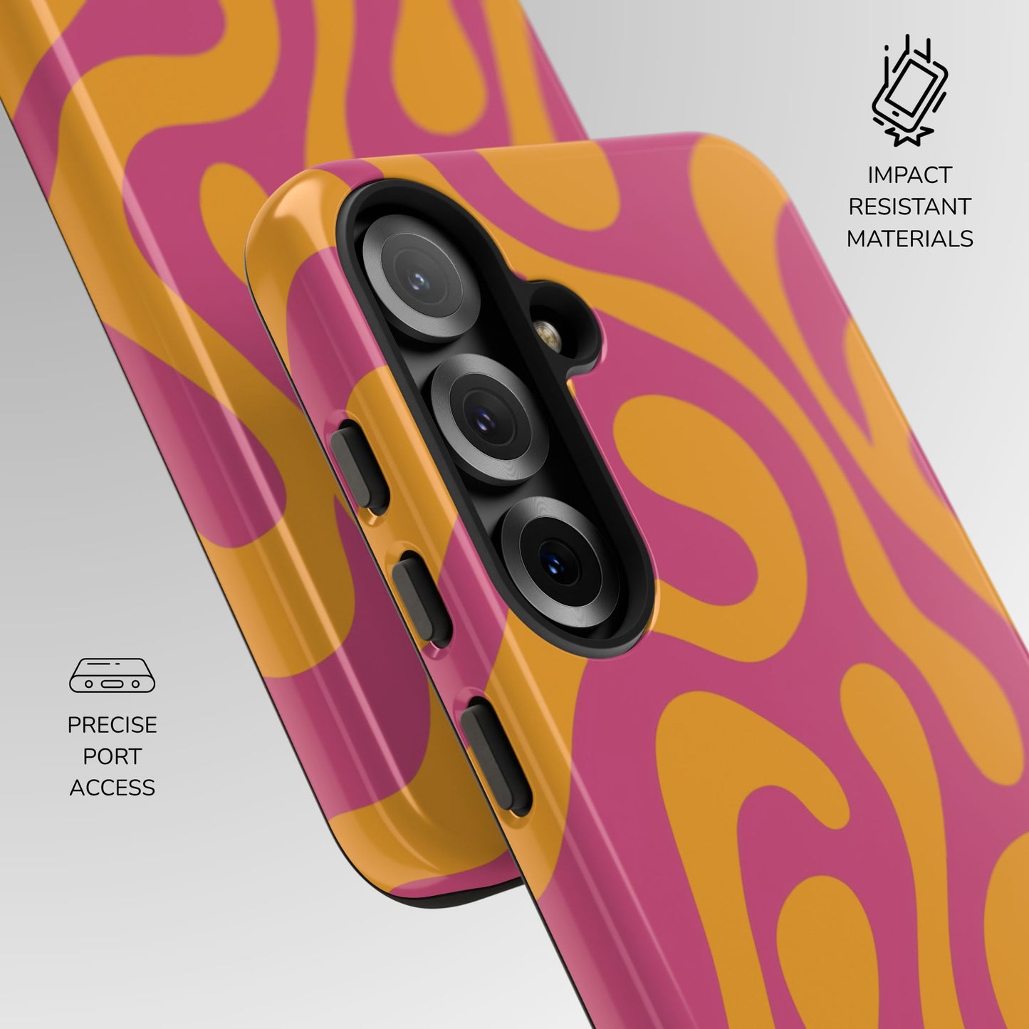 Retro Sunset Swirl Phone Case
