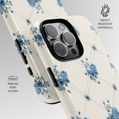 Vintage Quilt Blossom Phone Case