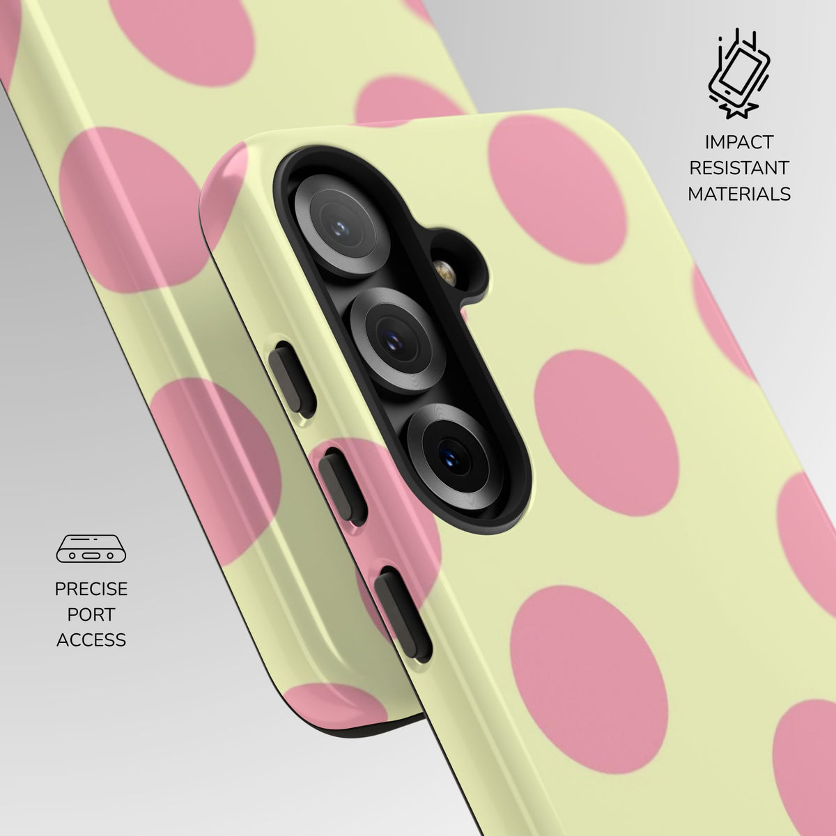 Strawberry Lemonade Polka Dot Phone Case