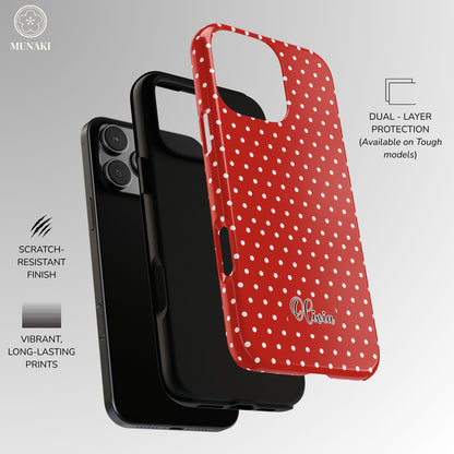 Custom Cherry Dot Phone Case