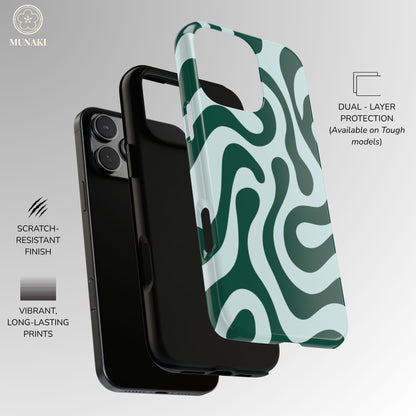 Matcha Swirl Phone Case