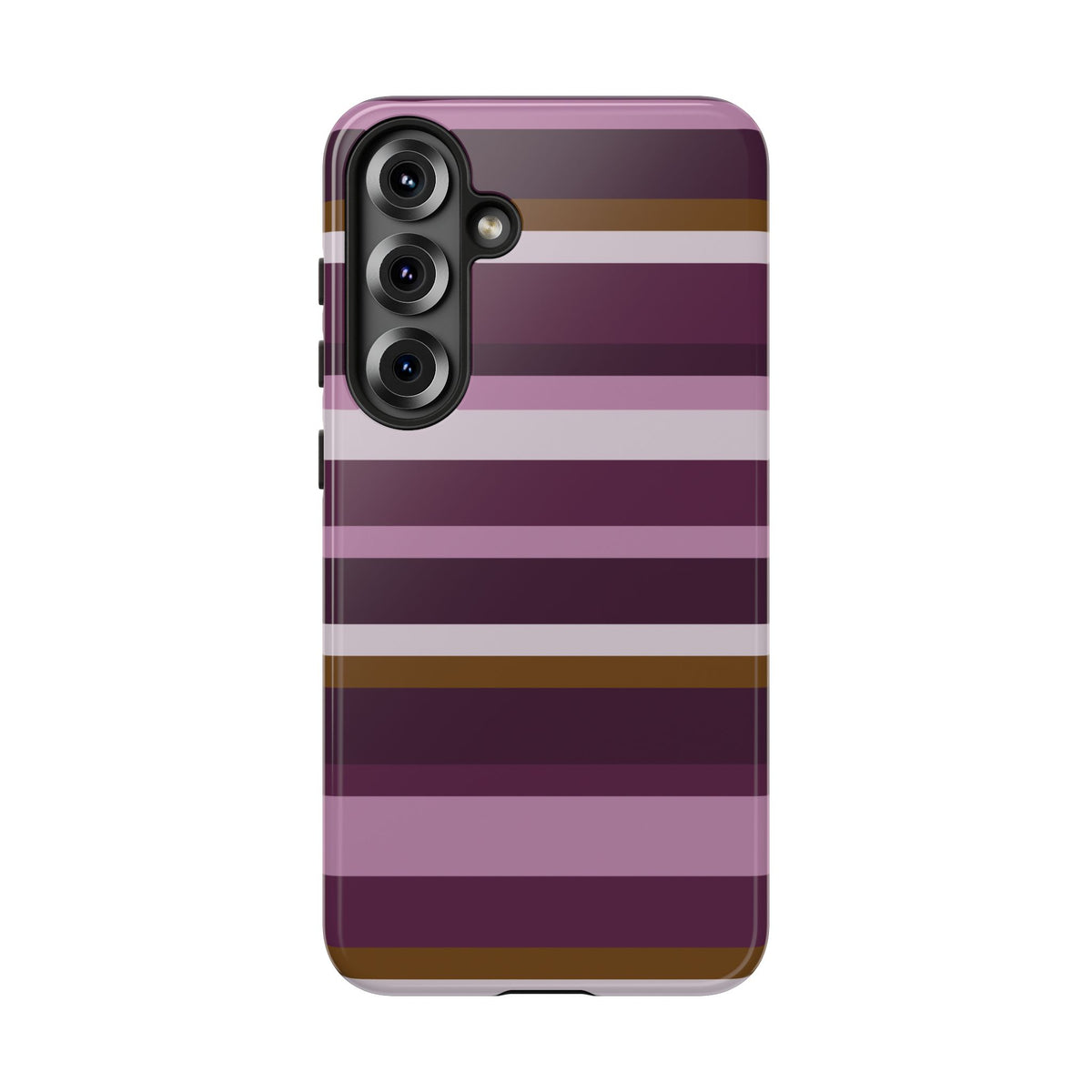 Aubergine Estate Striped Phone Case