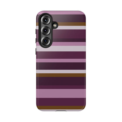Aubergine Estate Striped Phone Case