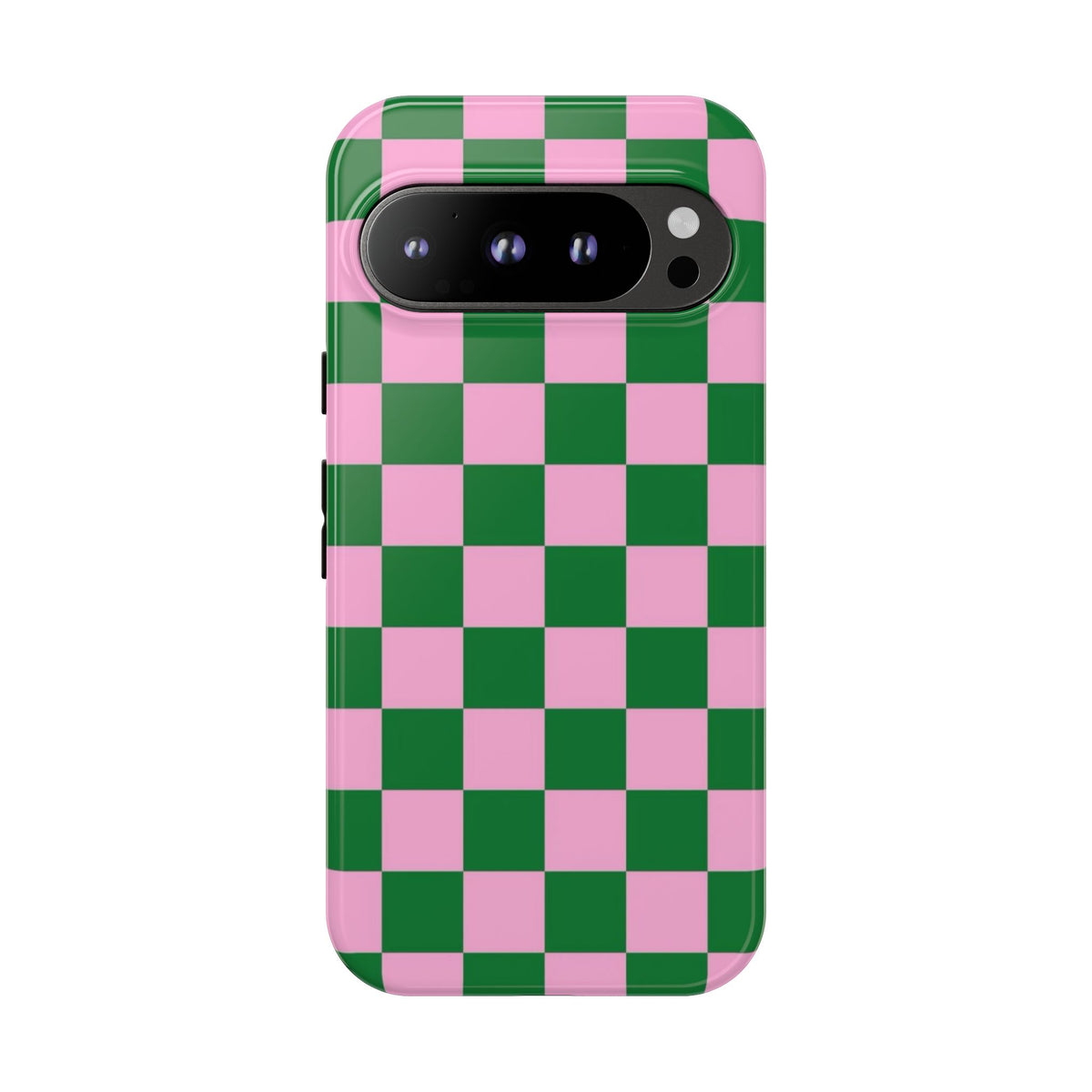 Matcha Rose Checker Phone Case