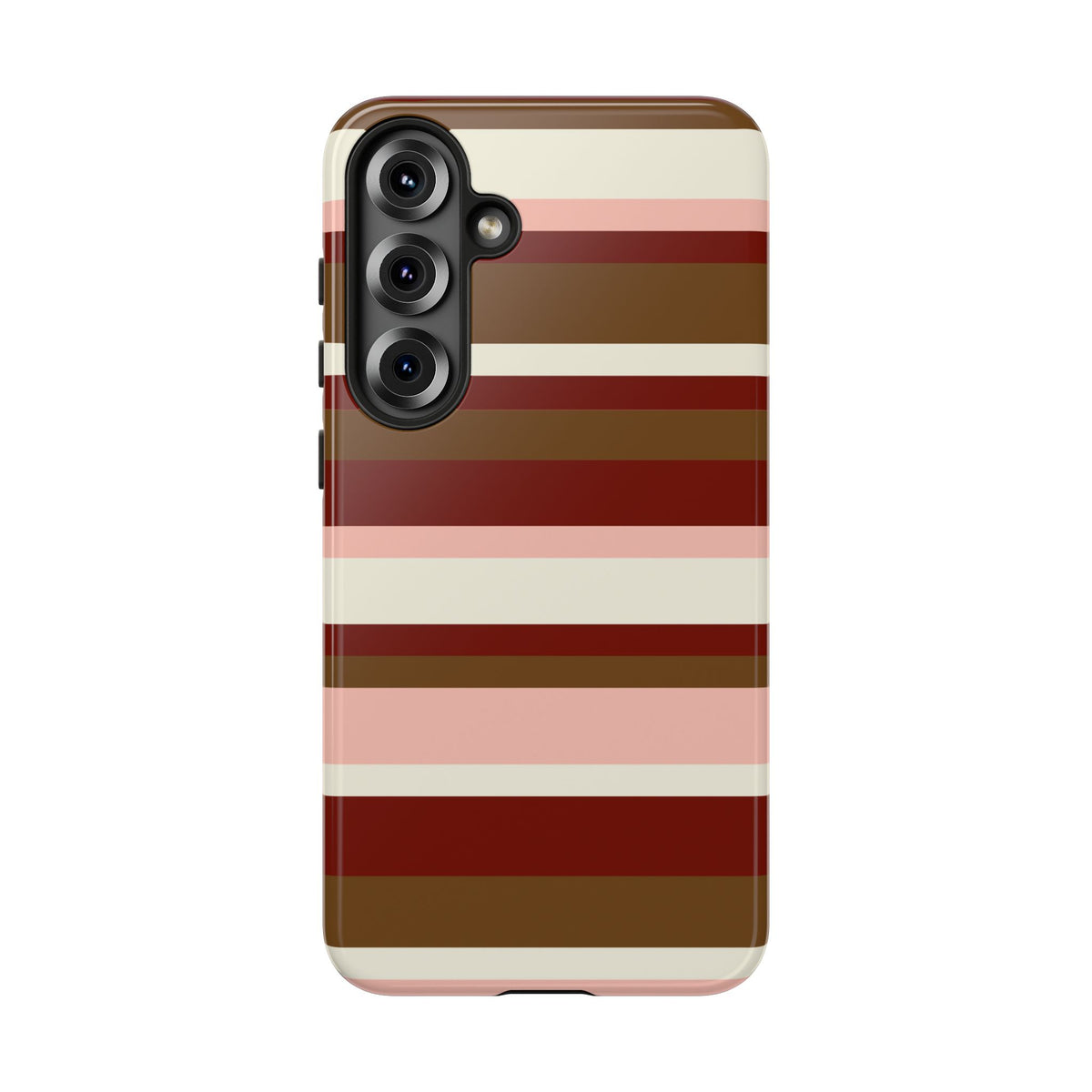 Bordeaux Velvet Striped Phone Case