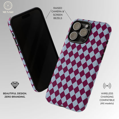 Bordeaux Breeze Harlequin Phone Case