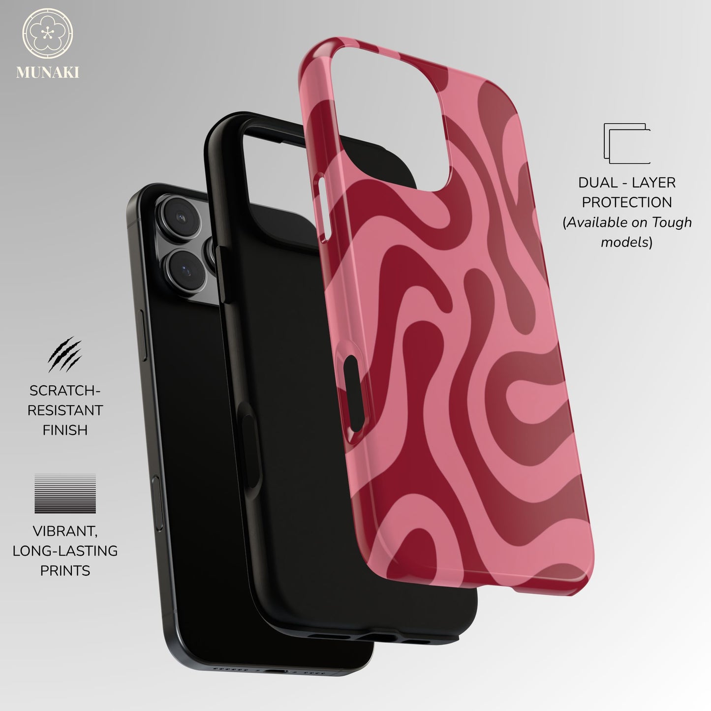 Cherry Sunset Swirl Phone Case