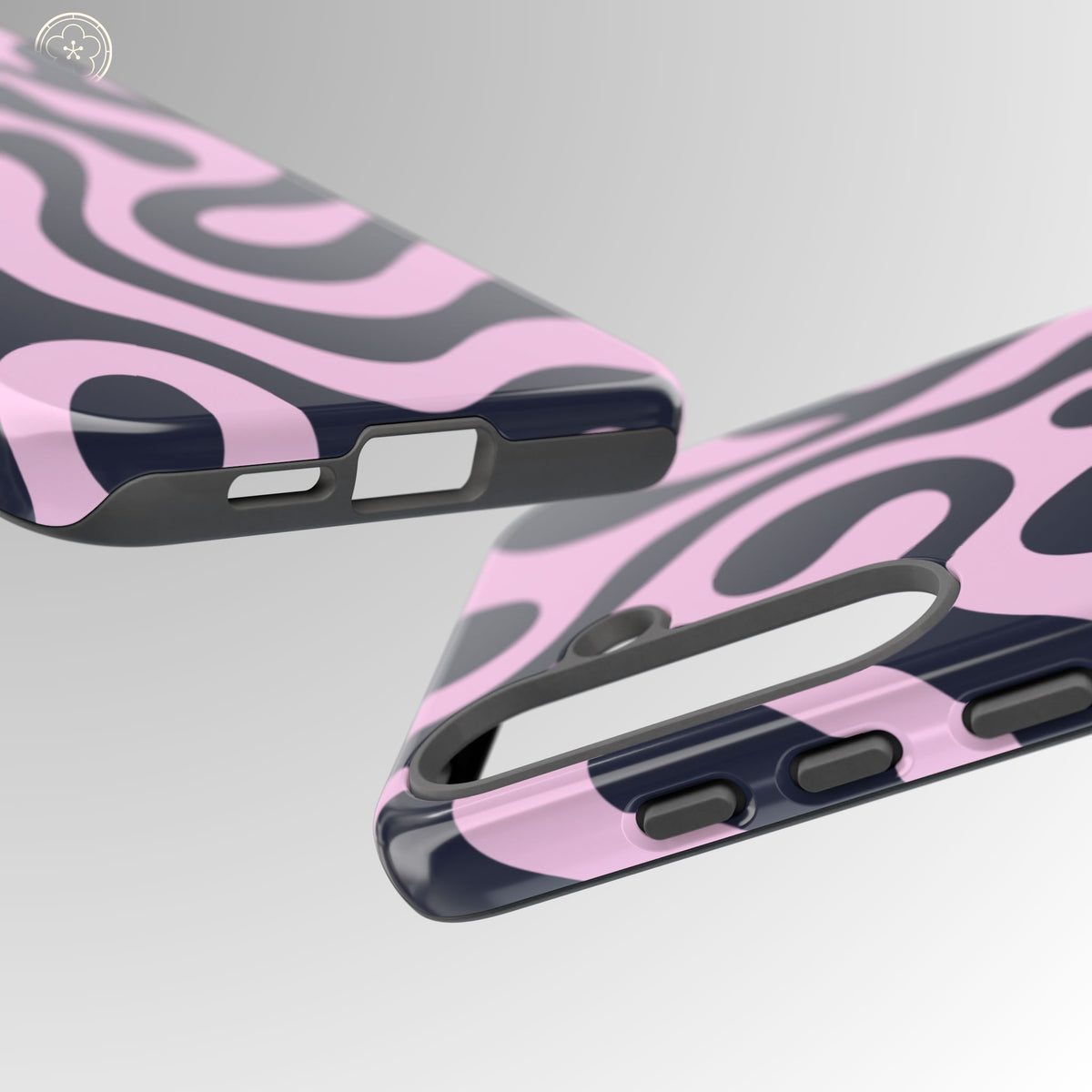 Midnight Rose Swirl Phone Case