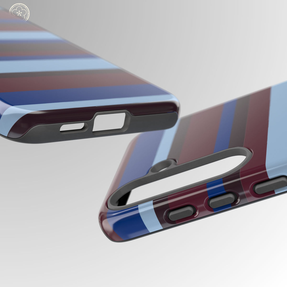 Bordeaux Coast Striped Phone Case