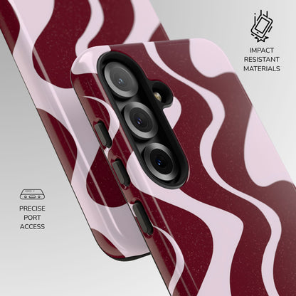 Cherry Velvet Wave Phone Case