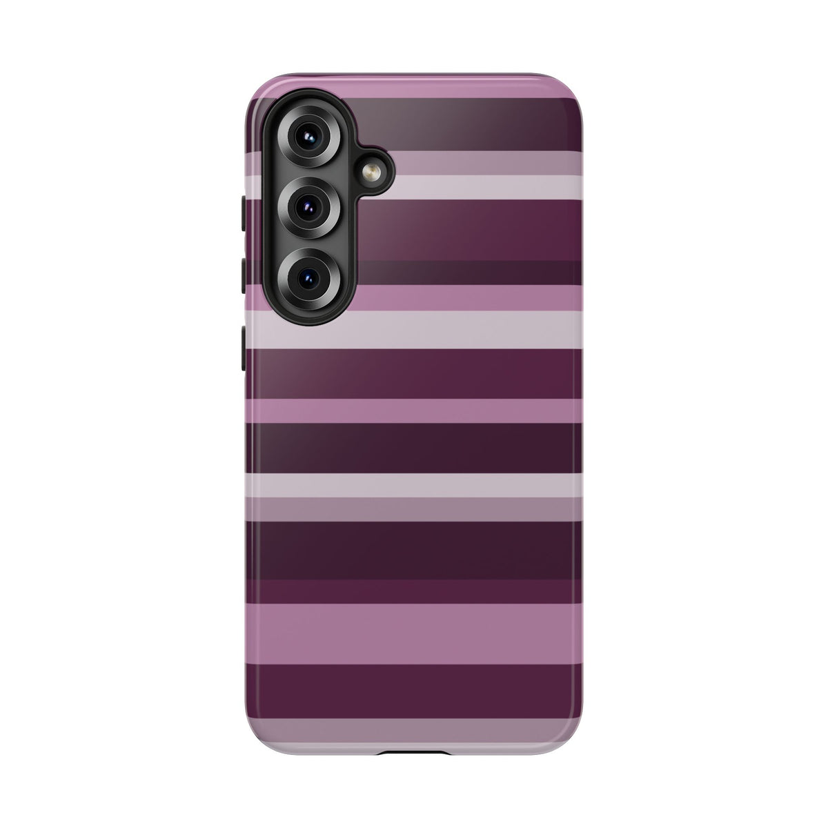 Aubergine Luxe Striped Phone Case