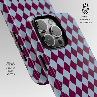 Bordeaux Breeze Harlequin Phone Case