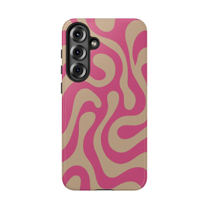 Latte Rose Swirl Phone Case