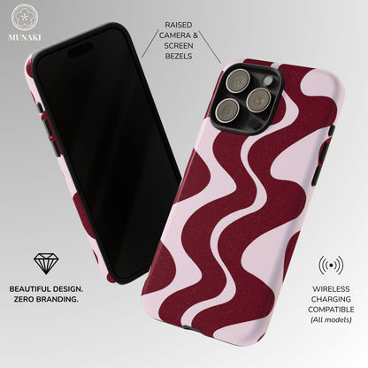 Cherry Velvet Wave Phone Case