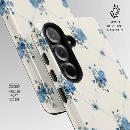 Vintage Quilt Blossom Phone Case