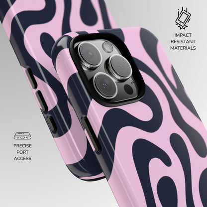 Midnight Rose Swirl Phone Case