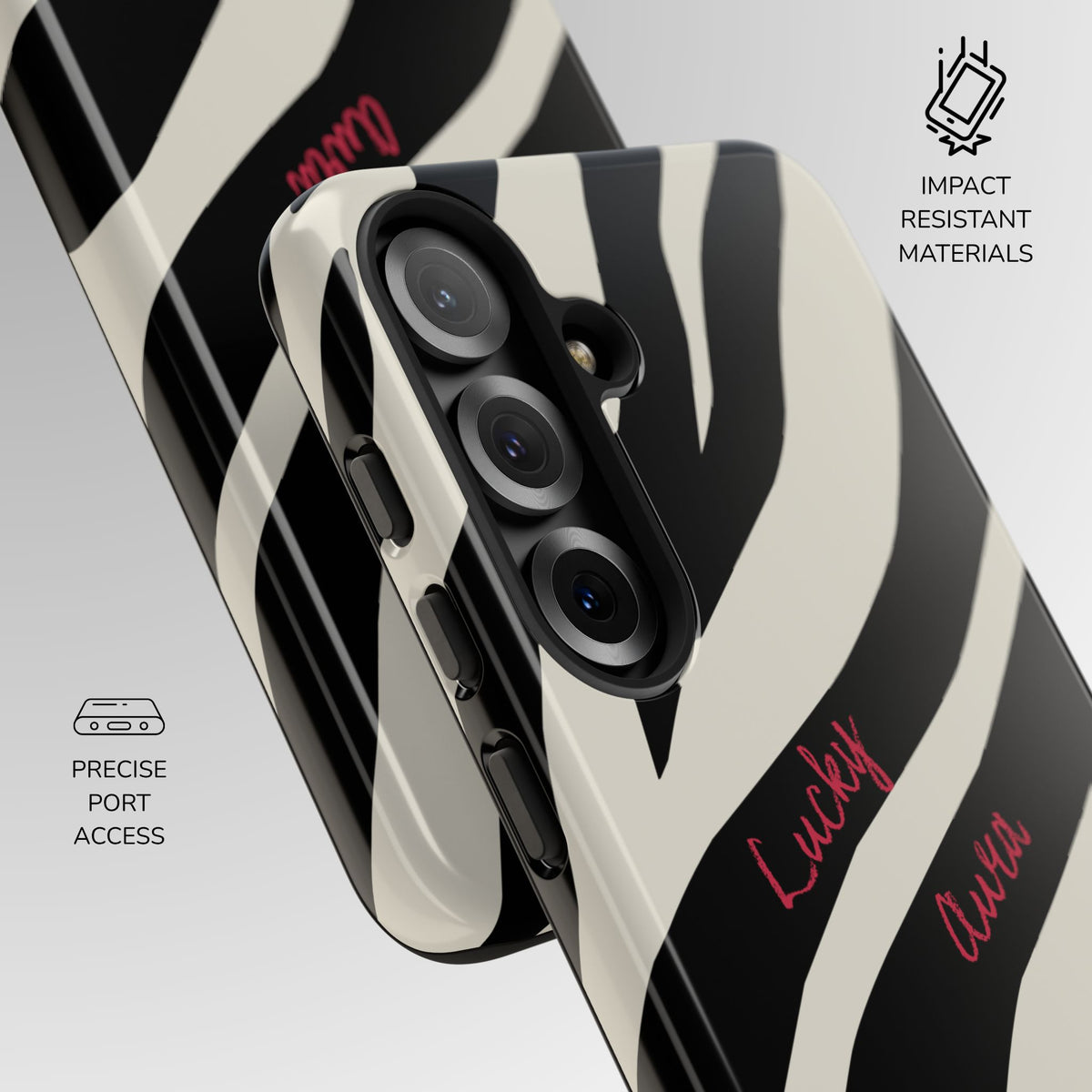 Lucky Aura Zebra Phone Case