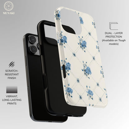 Vintage Quilt Blossom Phone Case