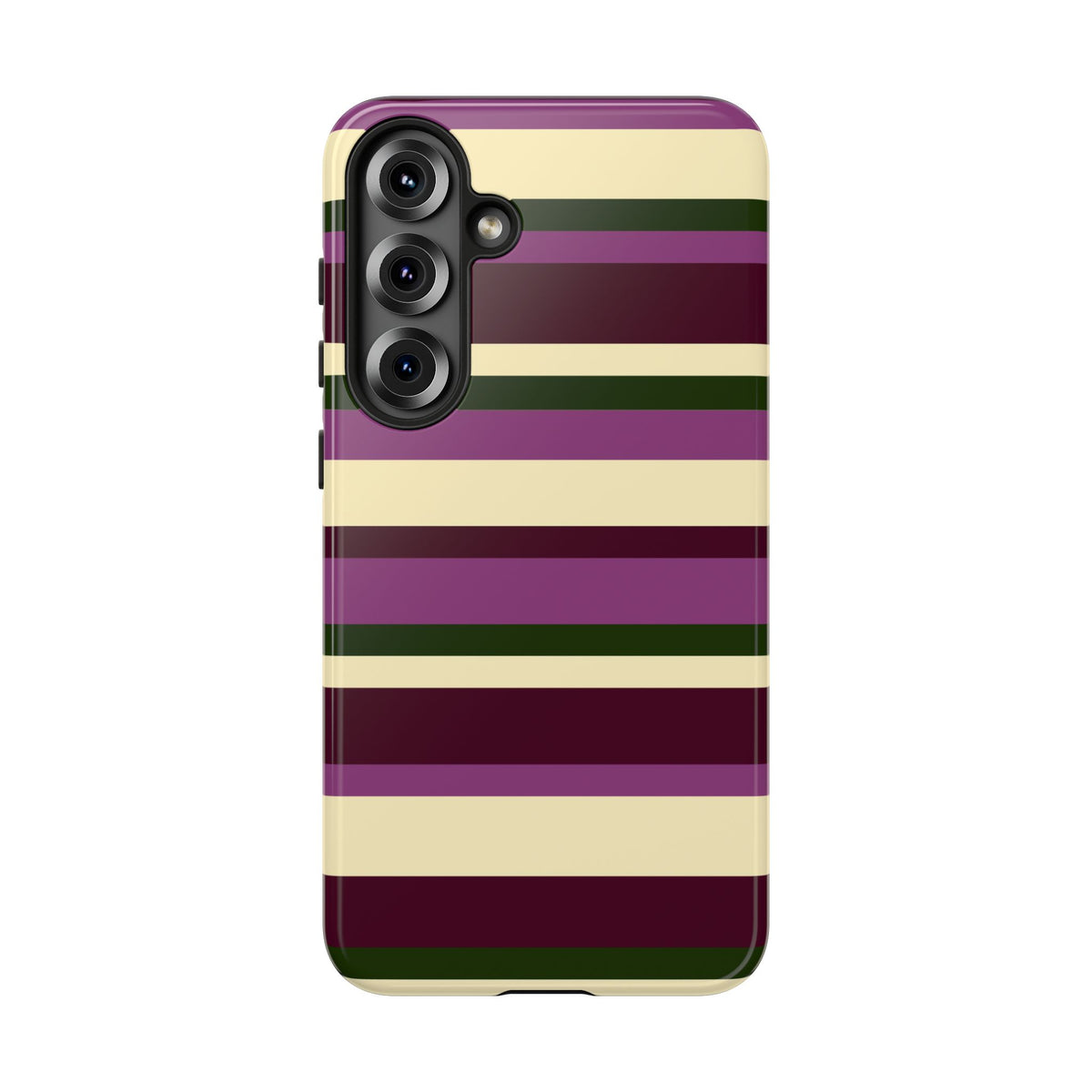 Aubergine Manor Striped Phone Case