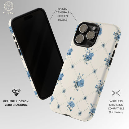 Vintage Quilt Blossom Phone Case