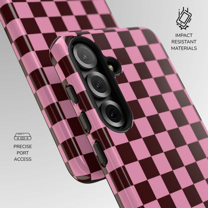 Cherry Checkmate Phone Case