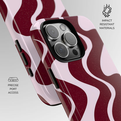 Cherry Velvet Wave Phone Case