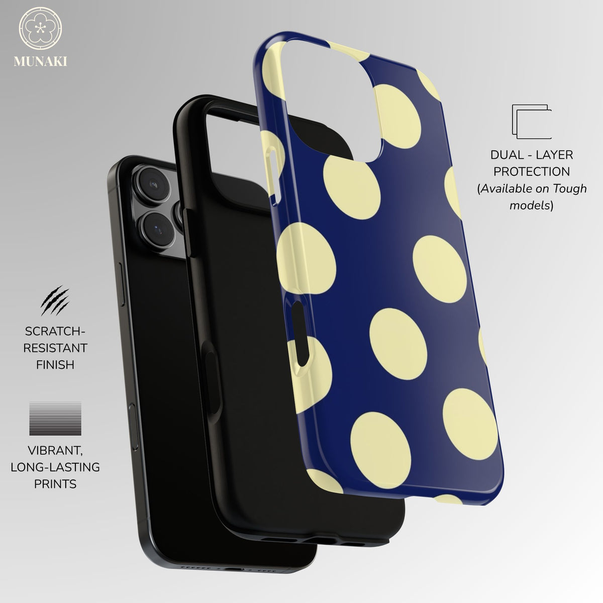 Midnight Yacht Polka Dot Phone Case