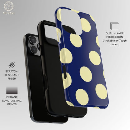 Midnight Yacht Polka Dot Phone Case