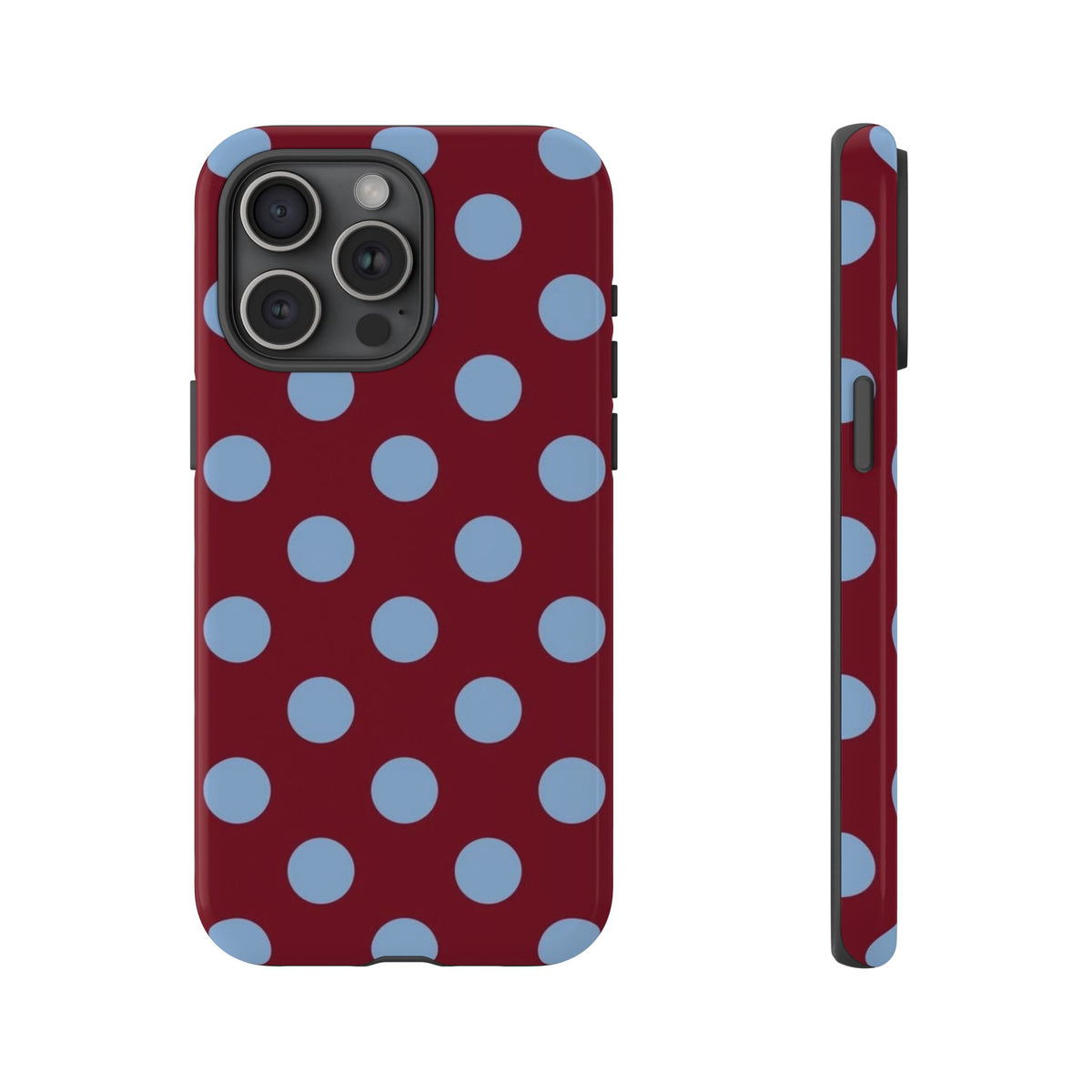 Bordeaux Breeze Polka Dot Phone Case
