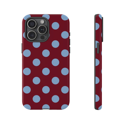 Bordeaux Breeze Polka Dot Phone Case