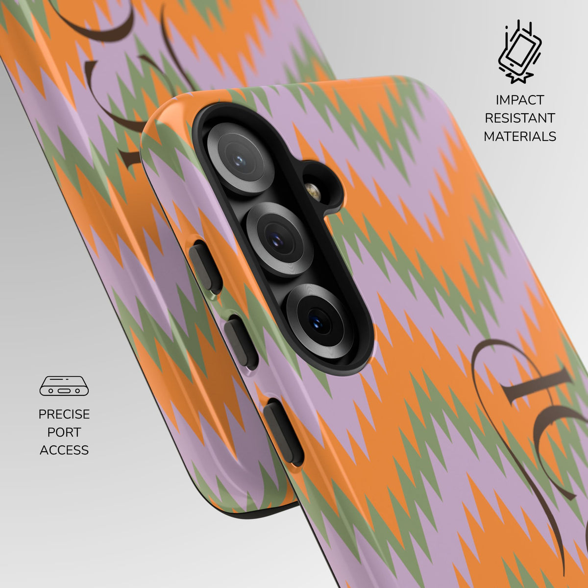 Electric Sunset Chevron Phone Case