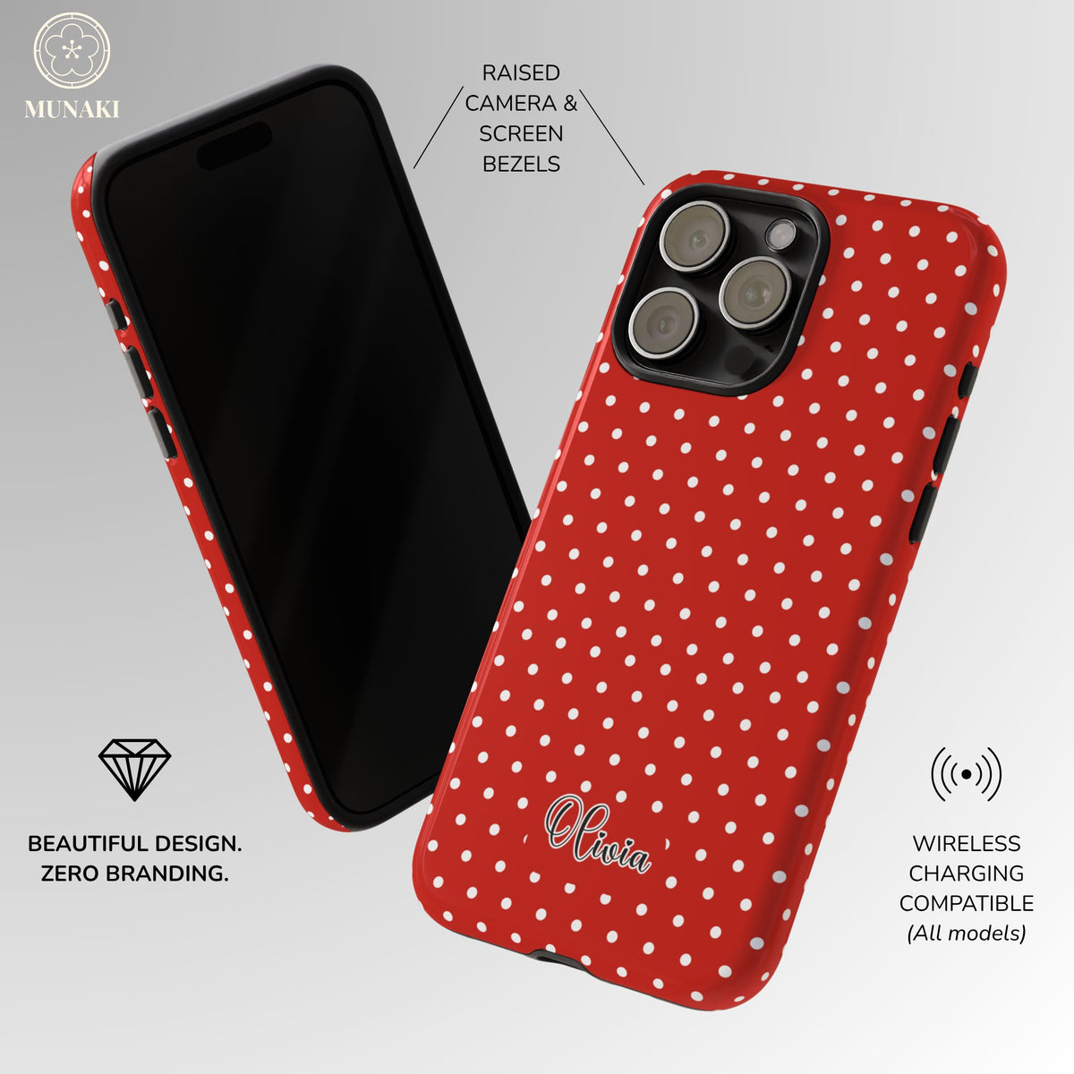 Custom Cherry Dot Phone Case