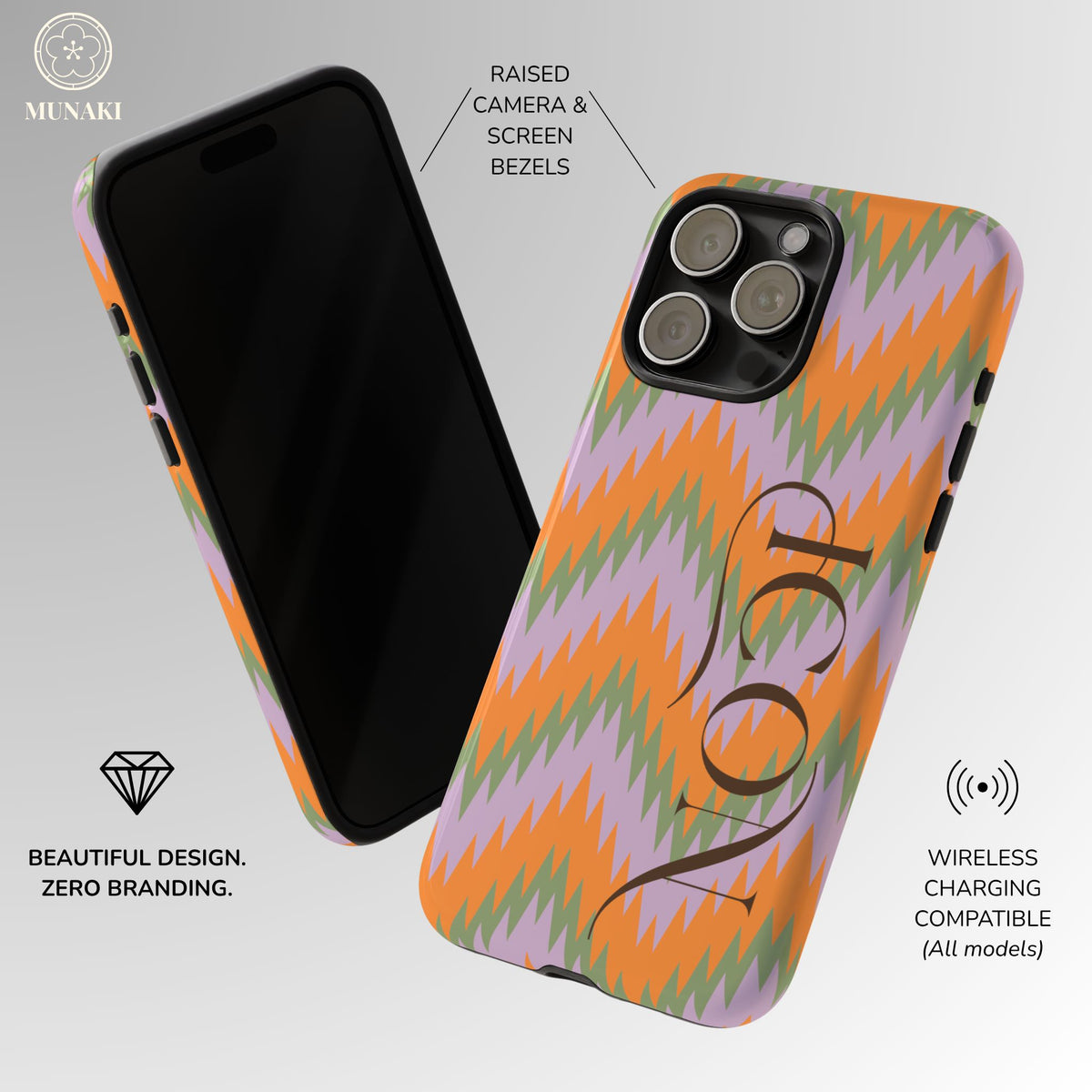 Electric Sunset Chevron Phone Case