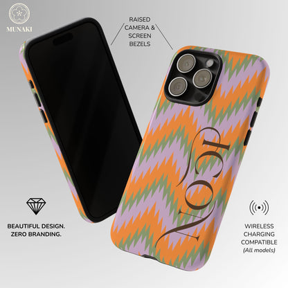 Electric Sunset Chevron Phone Case