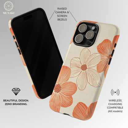 Coral Retro Crush Phone Case