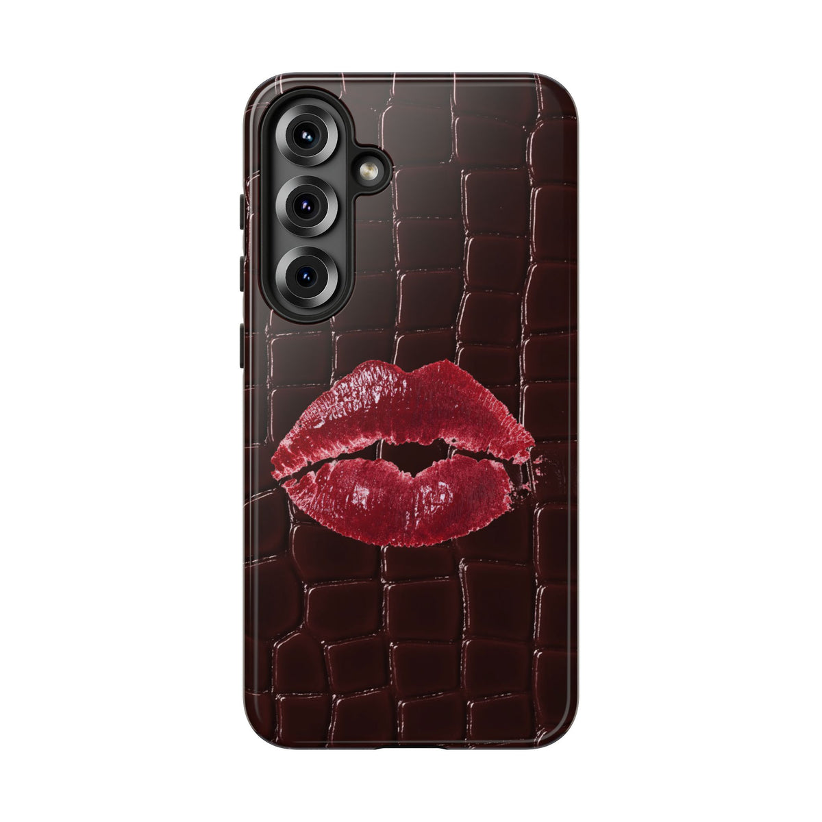 Mahogany Kiss Croc Phone Case