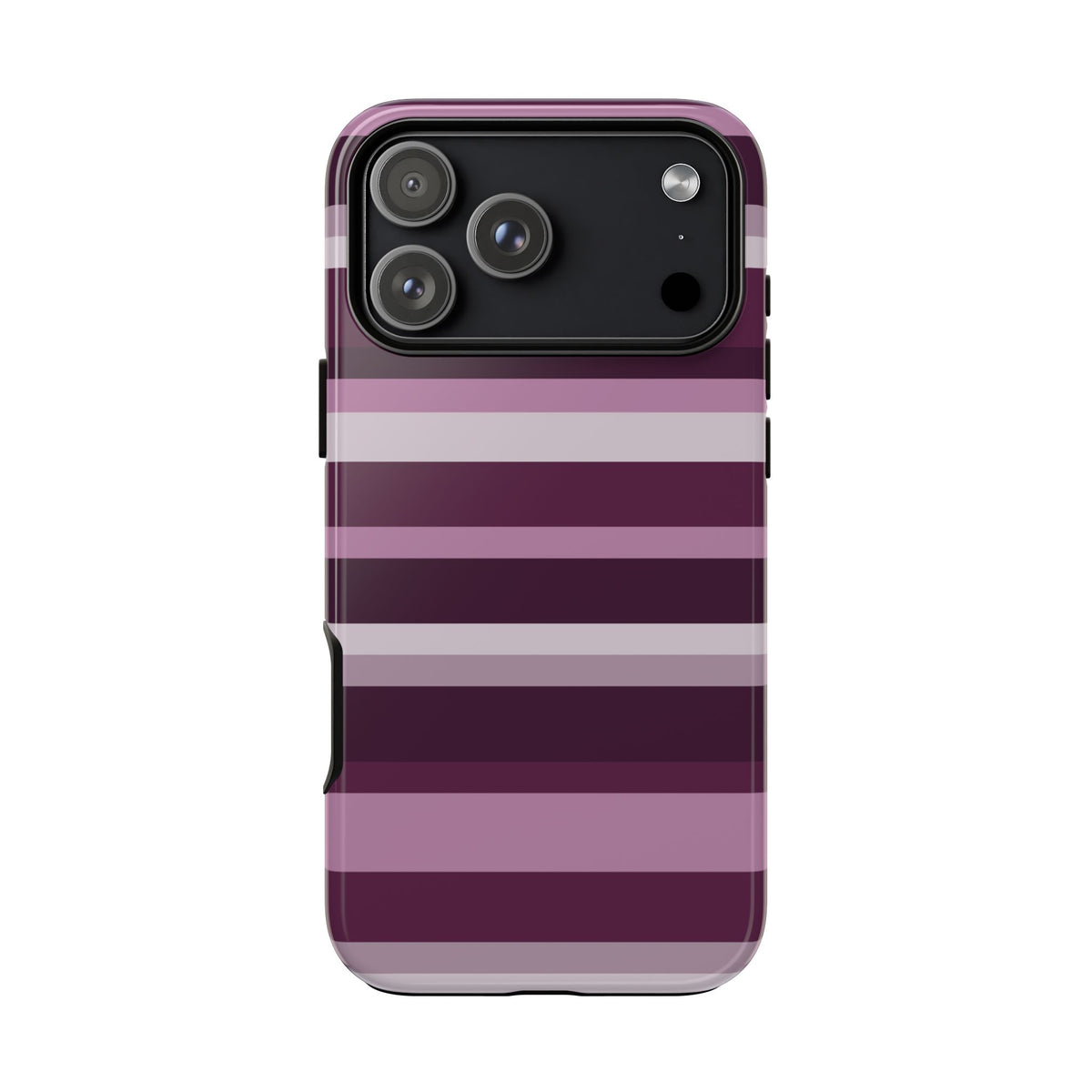 Aubergine Luxe Striped Phone Case